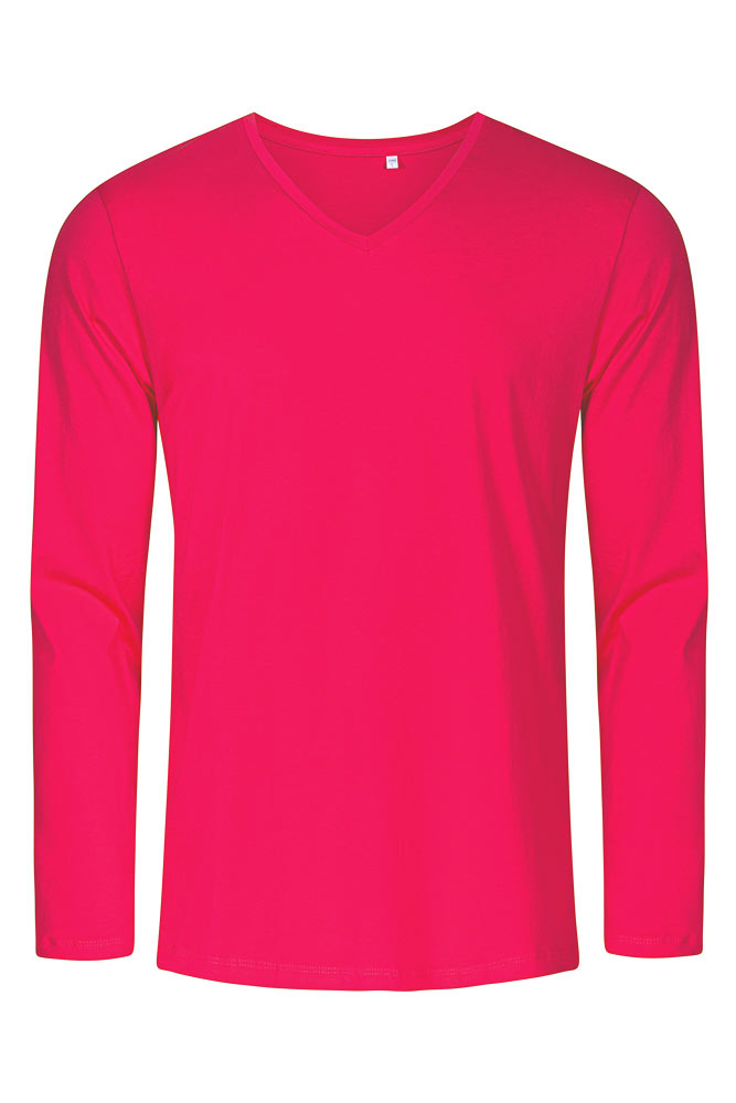 X.O V-Ausschnitt Langarmshirt Männer