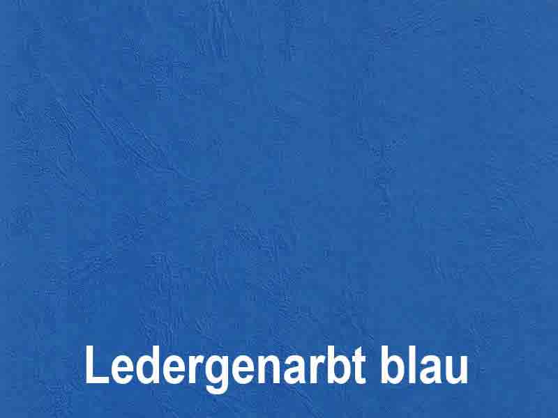 Ledergenarbt: blau